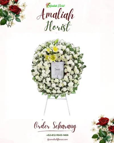 Krans Bunga Duka Cita di Sumberpucung